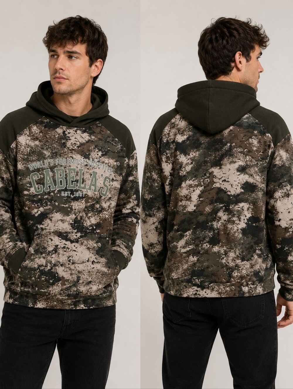 Cabela's Camo Hoodie Sweatshirt